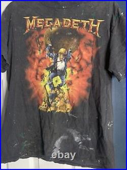 Megadeath Oxidation Tour 1991 vintage Concert T-Shirt very Rare