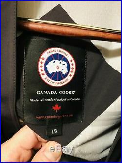 Mens Canada Goose Ridge Shell Jacket Rain Black Large Very RARE