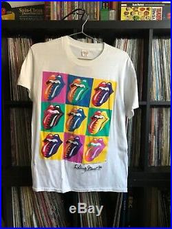 Mint Very Rare Warhol-style Deadstock Rolling Stones 1989 vintage T-shirt L