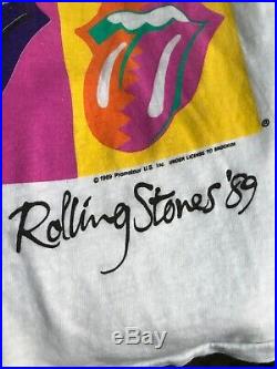 Mint Very Rare! Warhol-style Deadstock Rolling Stones 1989 vintage T-shirt L