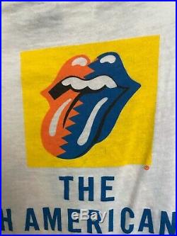 Mint Very Rare! Warhol-style Deadstock Rolling Stones 1989 vintage T-shirt L