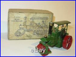 Moko Charbens Very Rare Large Vintage Road Steam Roller In Green Boxed Vg