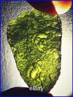 Moldavite 11.2g Specimen Very Large Tektite Science Space Very Rare Shape UK