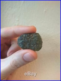 Moldavite 8.9g Specimen Large Turtle Shaped Tektite Science Very Rare Shape UK