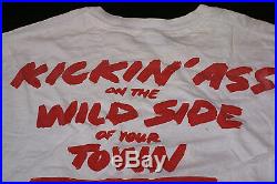 Motley Crue Very Rare 1987 VTG Original Kickin ass On The Wild Side L Tour Shirt