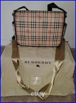 New BURBERRY Haymarket Check Messenger Laptop Bag, BNWT, RARE, Very Nice