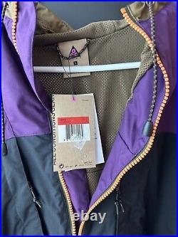 Nike ACG Anorak AQ2294 Jacket Black Lab Orange Purple Very Rare Sz Large New