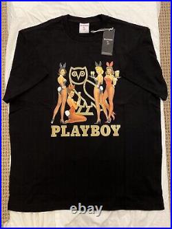 OVO X Playboy Bunny Owl Tee Black Gold Pink White October's Very Own Drake RARE