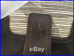 Orla Kiely Large Matt Laminated & Leather Frame Bag, UNIQUE, VERY RARE, New