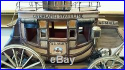 Oscar M. Cortes 1999 LARGE STAGECOACH OVERLAND STAGELINE U. S. MAIL VERY RARE