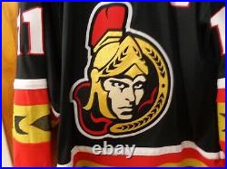 Ottawa Senators Very Rare #11 Daniel Alfredsson Highly Decorated Alt. Jersey