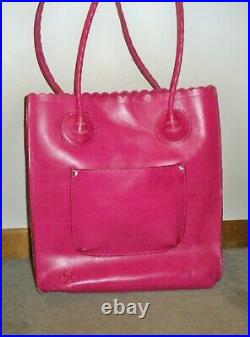 Patricia Nash Pink and Silver Floral Tooled Cavo Tote EUC-VERY RARE COLOR