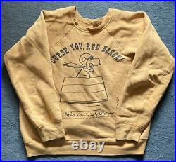 Peanuts MAYO SPURUCE Snoopy sweatshirt vintage 60's size L Very Rare Japan