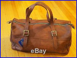 Pendleton debossed leather voyager duffel bag very rare