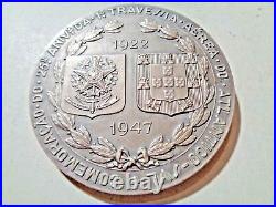 Portugal Very Rare Large Silver Medal 1947