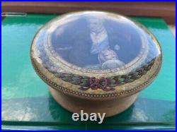Prattware pot lid Duke of Wellington. Very rare large lid