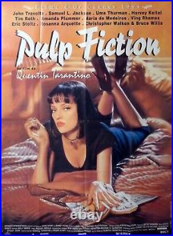 Pulp Fiction Tarantino / Travolta Very Rare Original Large Movie Poster