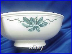 RARE 1887 BROWN-WESTHEAD MOORE & CO KEW Very Large Bowl 16 by 6 BLUE and GOLD