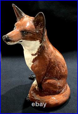 RARE Beswick Large Fireside Fox Figurine #2348 12.5 Tall Very Good Used Cond