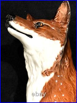 RARE Beswick Large Fireside Fox Figurine #2348 12.5 Tall Very Good Used Cond