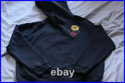 RARE OVO Marigold POM POM Hoodie Black Size Large\L Octobers Very Own Flowers