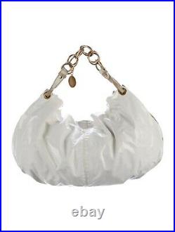 RARE! Stella McCarthy Very Large White Hobo Bag with Interior Pouchette EUC