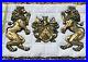 RARE_Very_LARGE_Vintage_Lion_Cast_Metal_Wall_Plaques_With_Shield_of_Armour_31_01_xcr