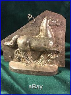 RARE! Very Large Early Horse Chocolate Mold Mould Sommet