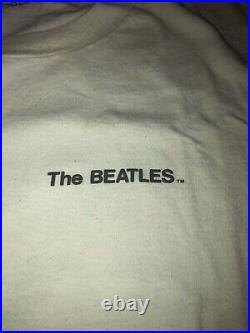 RARE Vintage DISTRESSED 1990 Very Cool THE BEATLES 2-SIDED Size L