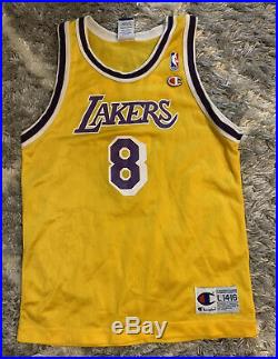 RIP Mamba Kobe Bryant Champion Lakers Jersey #8 Youth Large (14-16) Very Rare