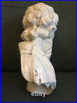 Ralph Wood Creamware Very Rare Large Bust Of Plato Superbly Modelled C1780