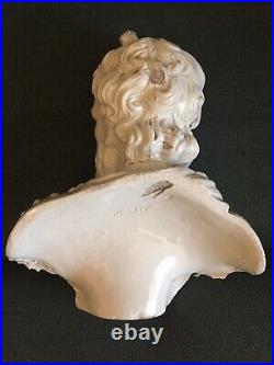 Ralph Wood Creamware Very Rare Large Bust Of Plato Superbly Modelled C1780