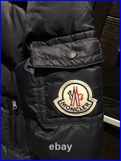 Rare Moncler Navy Down Coat Large Badge (Size 4)(Fits Size L Or XL) Very Warm