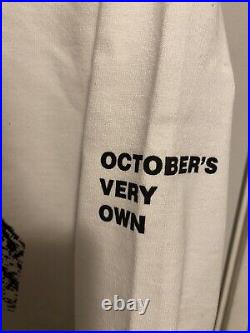 Rare OVO Fest Owl Gaze Hoodie Size L White Black October's Very Own Drake