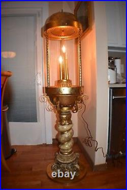 Rare Very Large Antique Vintage 1960s' Oil Rain Floor Lamp