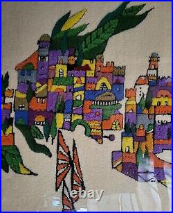 Rare Very Large Naim Basson Limited Edition Dove of Peace Tapestry Framed