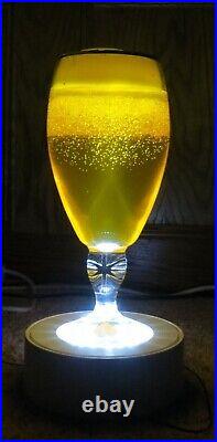 Rare Very Large Stella Artois Lighted Chalice-sign-beer-ale-glass-bar-display
