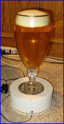 Rare Very Large Stella Artois Lighted Chalice-sign-beer-ale-glass-bar-display