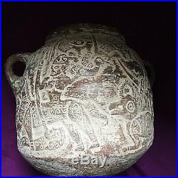 Rare Very large Ancient Near Eastern Greco Bactrian Pictorial Vessel 180/250 BCE