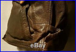 Rare vintage CP COMPANY Leather Bomber Jacket Size 52 or L/XL VERY GOOD Cond