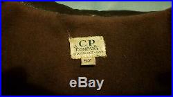 Rare vintage CP COMPANY Leather Bomber Jacket Size 52 or L/XL VERY GOOD Cond