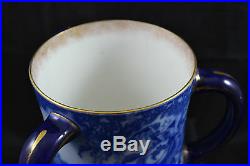 Royal Doulton Very Large Loving Cup Flow Blue Very Rare