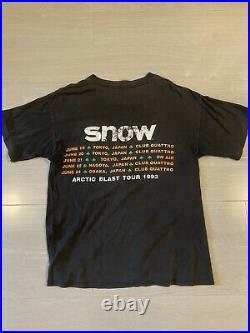 SNOW Informer Rap 1993 Japanese World Tour Shirt Size Large VERY RARE Vintage