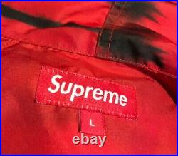 SS13 Supreme Tie Dye Pullover Anorak Red Jacket size L large vintage Very Rare
