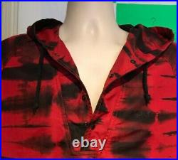 SS13 Supreme Tie Dye Pullover Anorak Red Jacket size L large vintage Very Rare