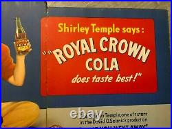 Shirley Temple Very Rare Original Large 1944 RC Cola Advertising Display WWII