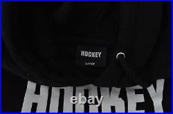 Size LARGE HOCKEY Eyes Without a Face DEER HOODIE Black White VERY RARE NWOT
