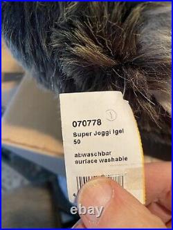 Super Large 21 Steiff Joggi Hedgehog Ear Button And Tag Very Rare West Germany