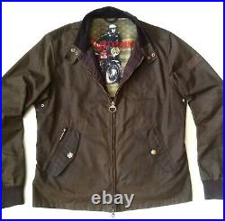 Superb £245 Barbour International Steve Mcqueen Wax Jacket Large Very Rare