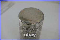 Superb Antique Persian Solid Silver Large Beaker Very Early RARE Form